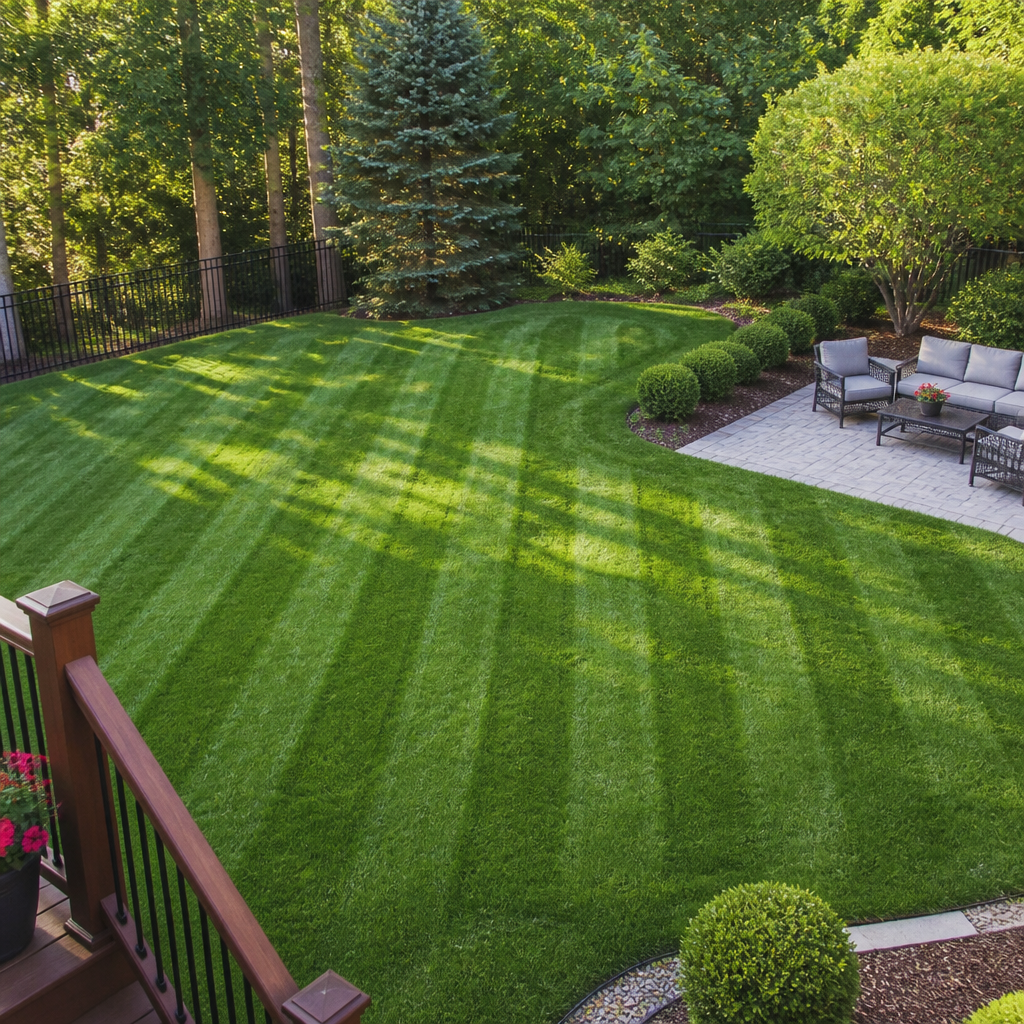 Landscaping crew at work in Kansas City